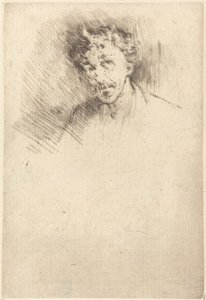 Whistler med den hvide lås, 1879. af James Abbott McNeill Whistler