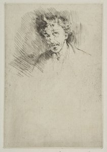 Whistler med den hvide lås, 1879. af James Abbott McNeill Whistler