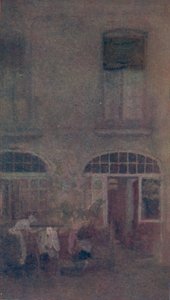 White And Grey Hotel Courtyard Dieppe, 1885, 1904 af James Abbott McNeill Whistler