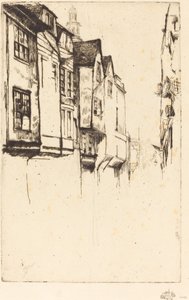 Great Street, 1877. af James Abbott McNeill Whistler