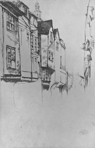 Wych Street, 1877, 1904 af James Abbott McNeill Whistler