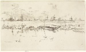 Zaandam, 1889 af James Abbott McNeill Whistler