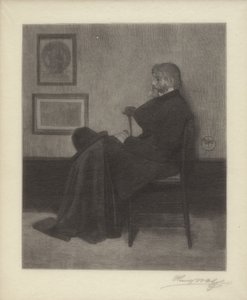 Thomas Carlyle (trægravering) af James Abbott McNeill & Wolf Henry (1852 1916) Whistler