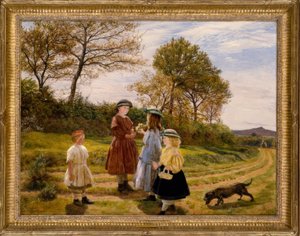 James Archer, Blomsterplukkerne / Gemälde, 1863