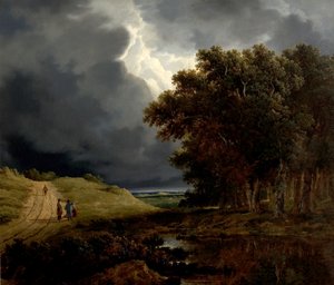The Edge of a Forest, Storm Coming On, 1826 af James Arthur OConnor