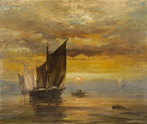 Forsendelse offshore (olie om bord (hardboard)) af James B. Dalziel