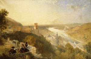 Heidelberg fra terrassen af James Baker Pyne