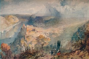 På Rhinen, 1852 af James Baker Pyne