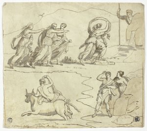 Antik mosaik i Barberini-paladset af James Barry