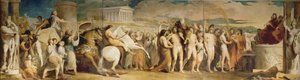 Crowning the Victors at Olympia, tredje i serien The Progress of Human Culture and Knowledge, ca. 1777-84 (se 101473 og 101474) af James Barry