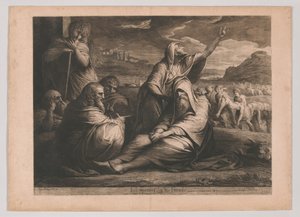 Job irettesat af sine venner af James Barry