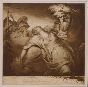 Kong Lear og Cordelia af James Barry