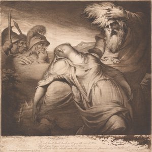 Kong Lear og Cordelia af James Barry