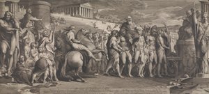 The Diagorides Victors at Olympia (Design til væggene i det store rum i Society for the Encouragement of the Arts) af James Barry