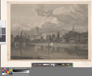 South View of Christ Church osv., Fra engene... af James Basire
