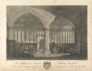 Sherburne Chapel i Mitton Church af James Basire