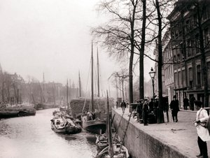 Kanalbåde, Rotterdam, 1898. af James Batkin