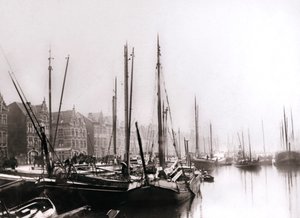 Kanalbåde, Rotterdam, 1898. af James Batkin
