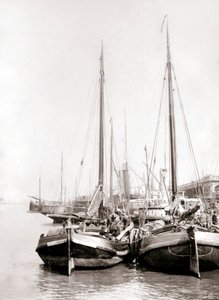 Kanalbåde, Rotterdam, 1898. af James Batkin