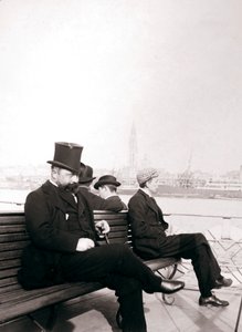 Passagerer på en færge, Rotterdam, 1898. af James Batkin