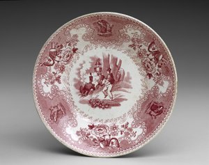 Underkop, ca. 1837-44 (transfertrykt fajance) af James Beech