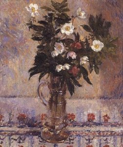 Blomster i en glasvase