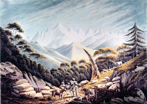 Nepalesiske hyrde i Himalaya, 1826