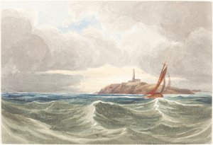 Havlandskab med fyrtårn.