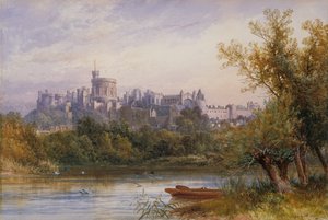 Udsigt over Windsor Castle fra Themsen