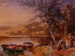 Søkanten (detalje af 56890) af James Burrell Smith