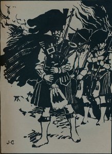 Illustration til Riccardo Stephenss Ballade, Hells Piper, c1912