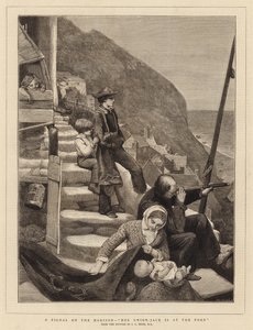 Et signal på horisonten, hendes Union-Jack er i forgrunden af James Clarke Hook