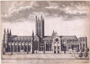 Canterbury Cathedral, ca. 1716-37 af James Cole