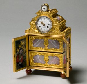 Miniature Cabinet with Watch, c.1770-75dani af James Cox