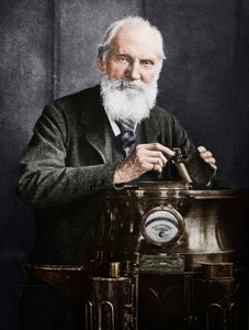 Lord Kelvin, skotsk matematiker og fysiker, med sit kompas, 1902