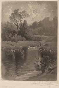 En gammel dæmning nær Montrose af James David Smillie