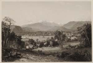 Mount Washington fra Valley of Conway, efter John F. Kensett, graveret af James Smillie, trykt af J. Dalton