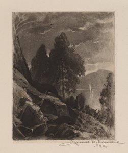 Uden titel (eksperiment – våd akvatinte) af James David Smillie