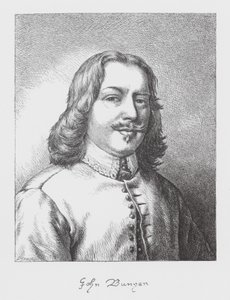 John Bunyan, portræt (kobberstik) af James Dawson Watson