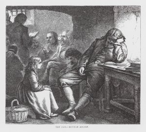 Fængslet, Bunyan sover (kobberstik)