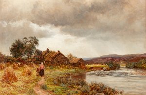 Home from the Fields (olie på lærred) af James Docharty