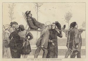 Sendt hjem for at dø, en skitse fra Boulogne-sur-Mer af James Dromgole Linton