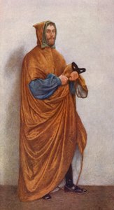 Shakespeares Købmanden i Venedig: Lorenzo (farvelitografi) af James Dromgole Linton