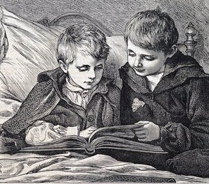 illustration, der forestiller brødre af James Dromgole Linton