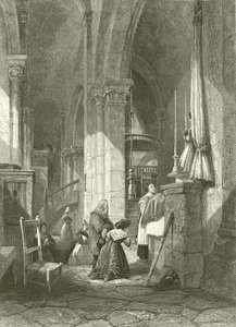 Polignac kirke, Auvergne af James Duffield Harding