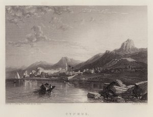 Cypern (farve litho) af James Duffield Harding