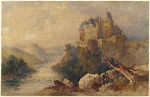 Tidlig morgen ved Mosel af James Duffield Harding