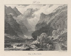 Mont Terrible Gorge af James Duffield Harding
