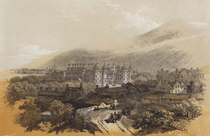 Holyrood Palace (chromolitho) af James Duffield Harding
