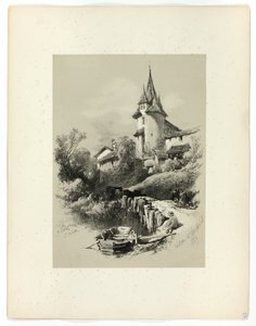 Nidan W. Neuchatel, fra Picturesque Selections af James Duffield Harding